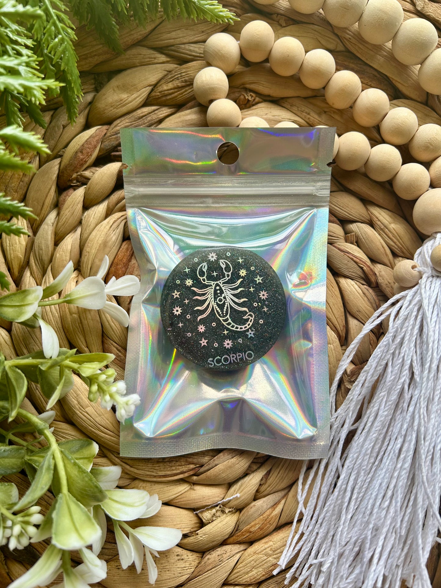 Zodiac Sign Phone Pop Socket || Handmade Phone Accessories || Resin Phone Accessories