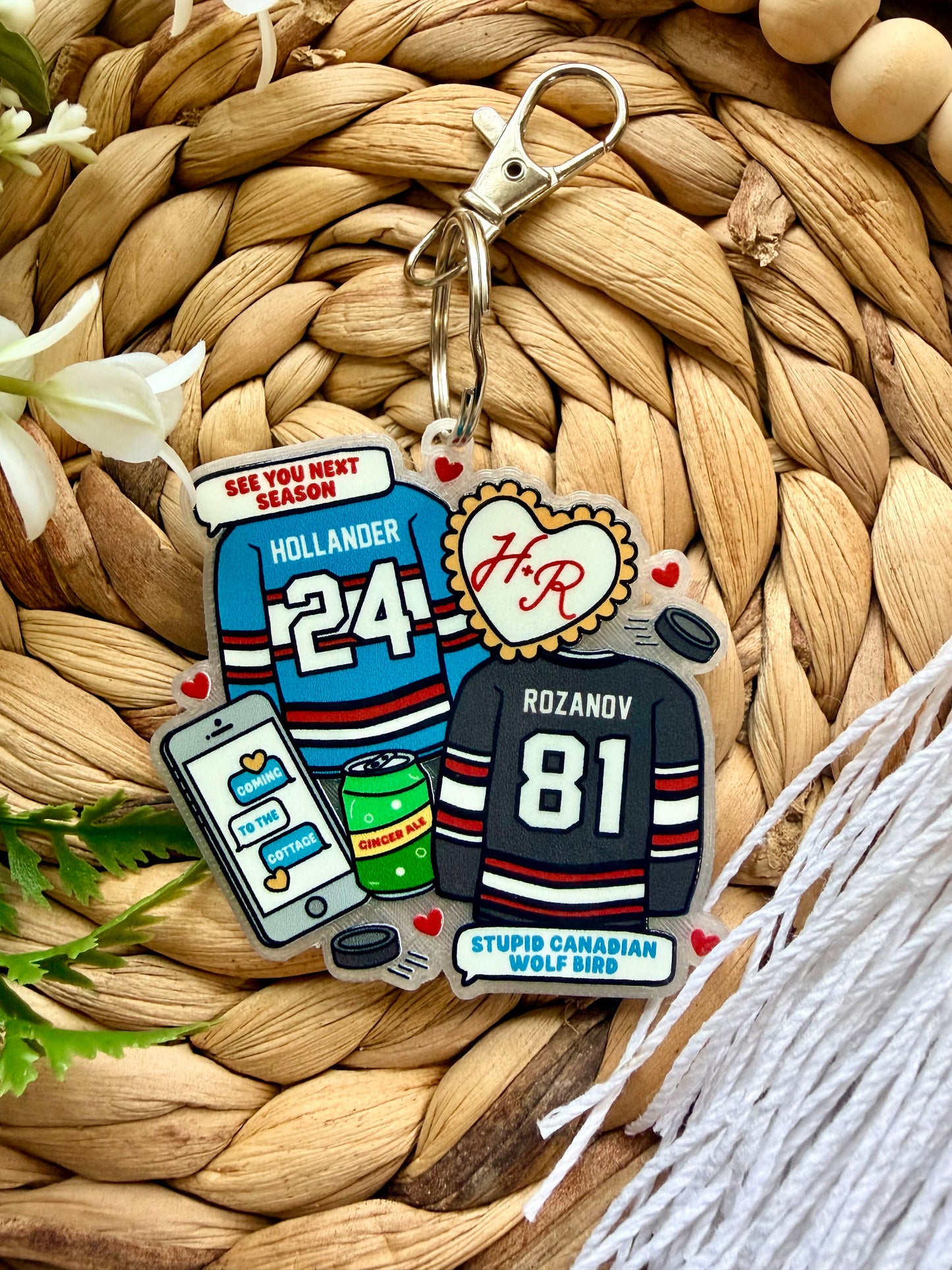 Book and Trendy Style Keychains/Bag Charms