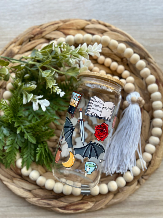 Fantasy Readers Themed Glass Cups