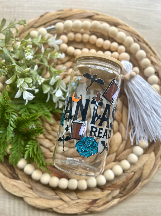 Romantasy Themed Glass Cups