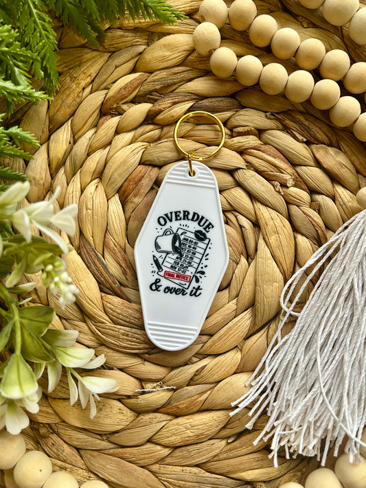 Reading Themed Motel Style Keychain || Book Themed Motel Keychain|| Book Lovers Collection