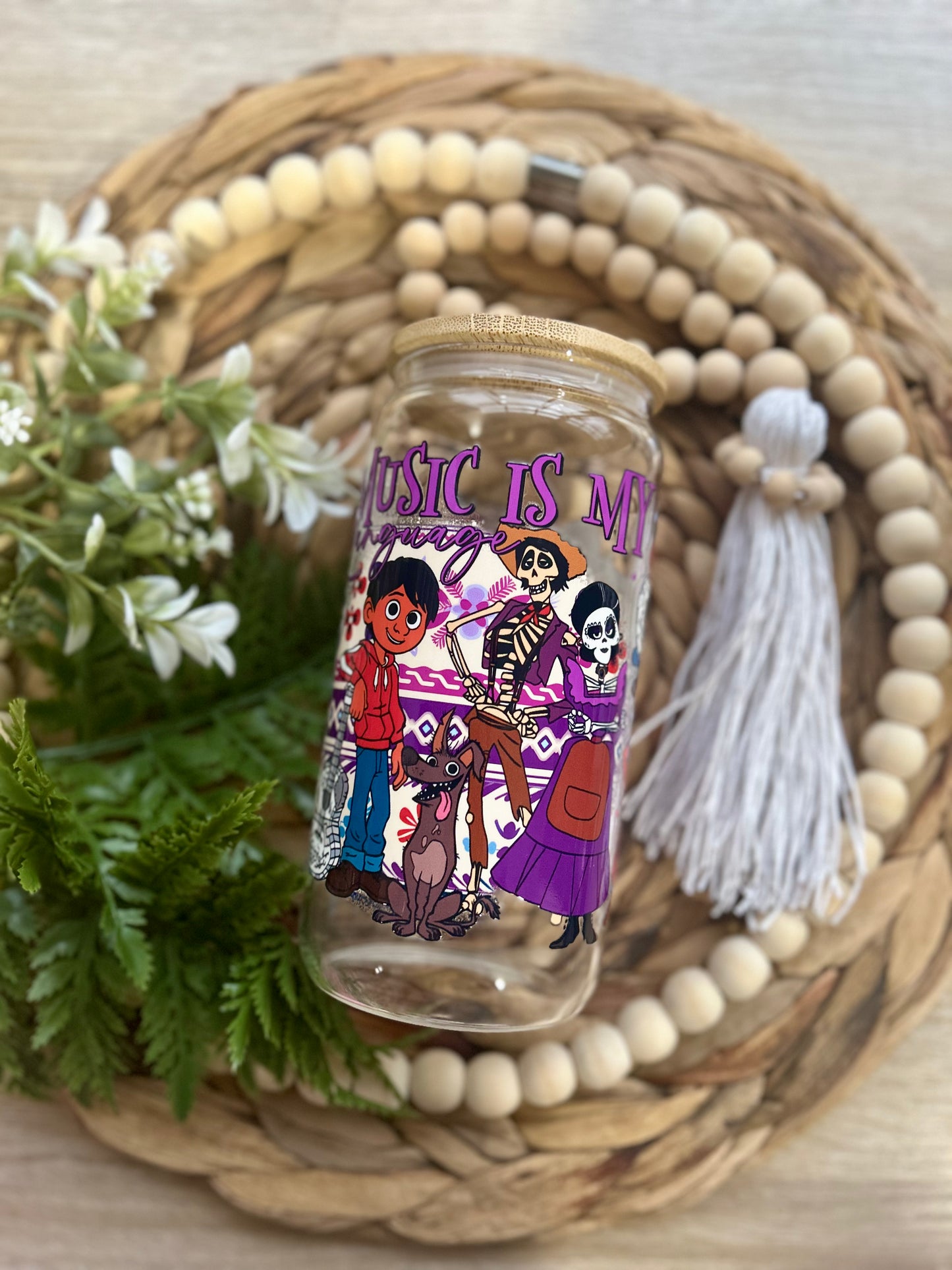 Coco Familia Themed Glass Cup || Magical Collection