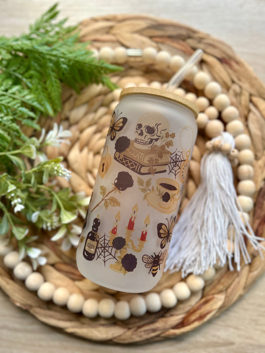 Book Themed Sublimation Glass Cups || Multiple Options || Book Lovers Collection