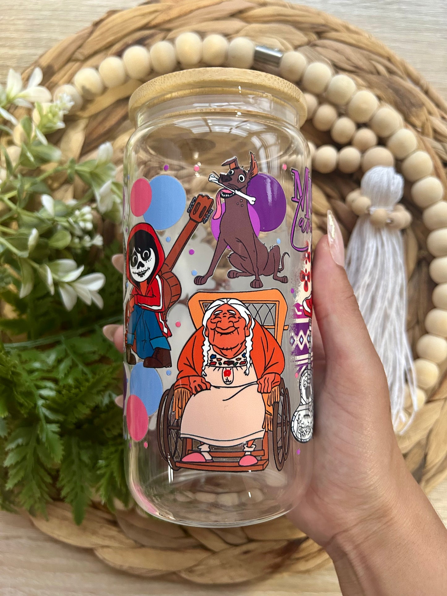 Coco Familia Themed Glass Cup || Magical Collection