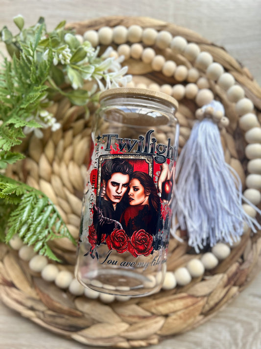 Twilight Themed Glass Cup