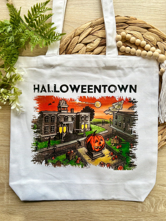 Halloween Town Themed Tote Bags