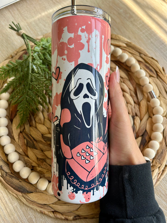 Pink Ghost "No You Hang Up" Steel Tumbler - Glass & Glamour Co.