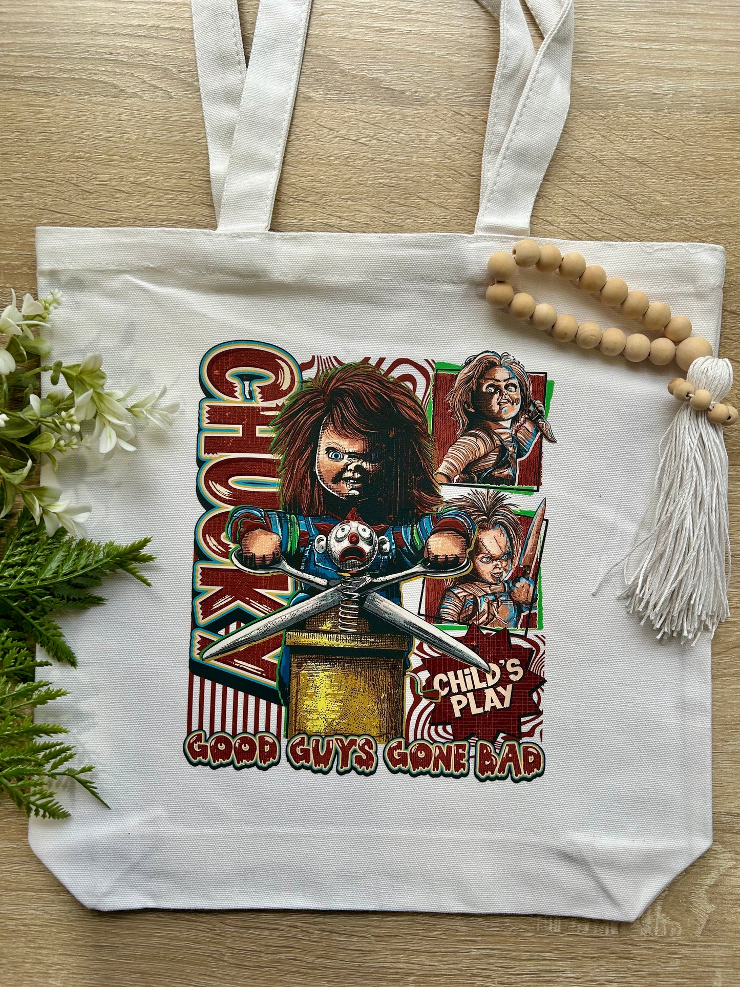 Horror Themed Tote Bags || Multiple Options || Halloween Collection
